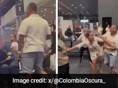 Video: Brawl Erupts At Colombian Airport After Man Slaps Woman For Refusing To Give Up Seat