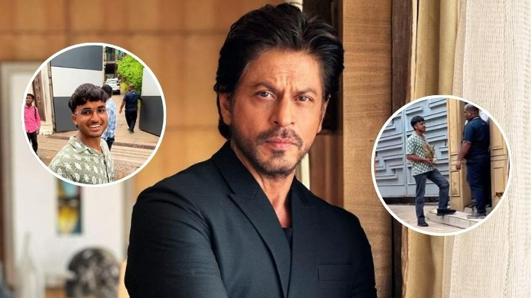 An SRK Fan Disguises Himself As Delivery Boy To Enter Mannat. Guard's Boss Reply Goes Viral