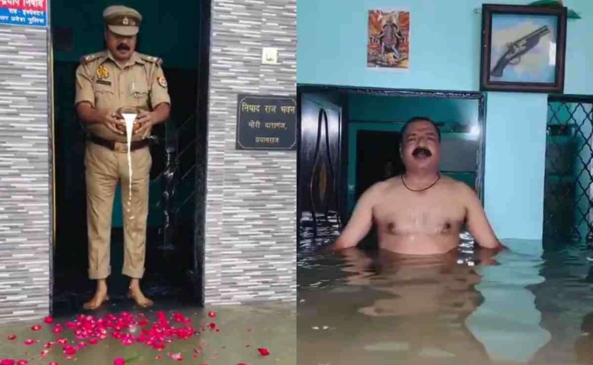 'मानो तो मैं गंगा मां हूं...', घर में घुसा पानी तो पुलिसकर्मी ने की गंगा की पूजा, वायरल हो रहा वीडियो