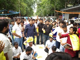 'आप' छात्र विंग एसैप का एसएससी घोटाले के खिलाफ जोरदार प्रदर्शन, शिक्षा मंत्री से की ये मांग