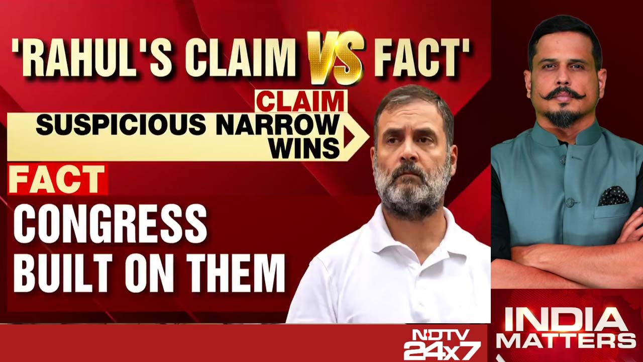 NDTV's Point-By-Point Fact Check Of Rahul Gandhi's "Vote Theft" Allegations