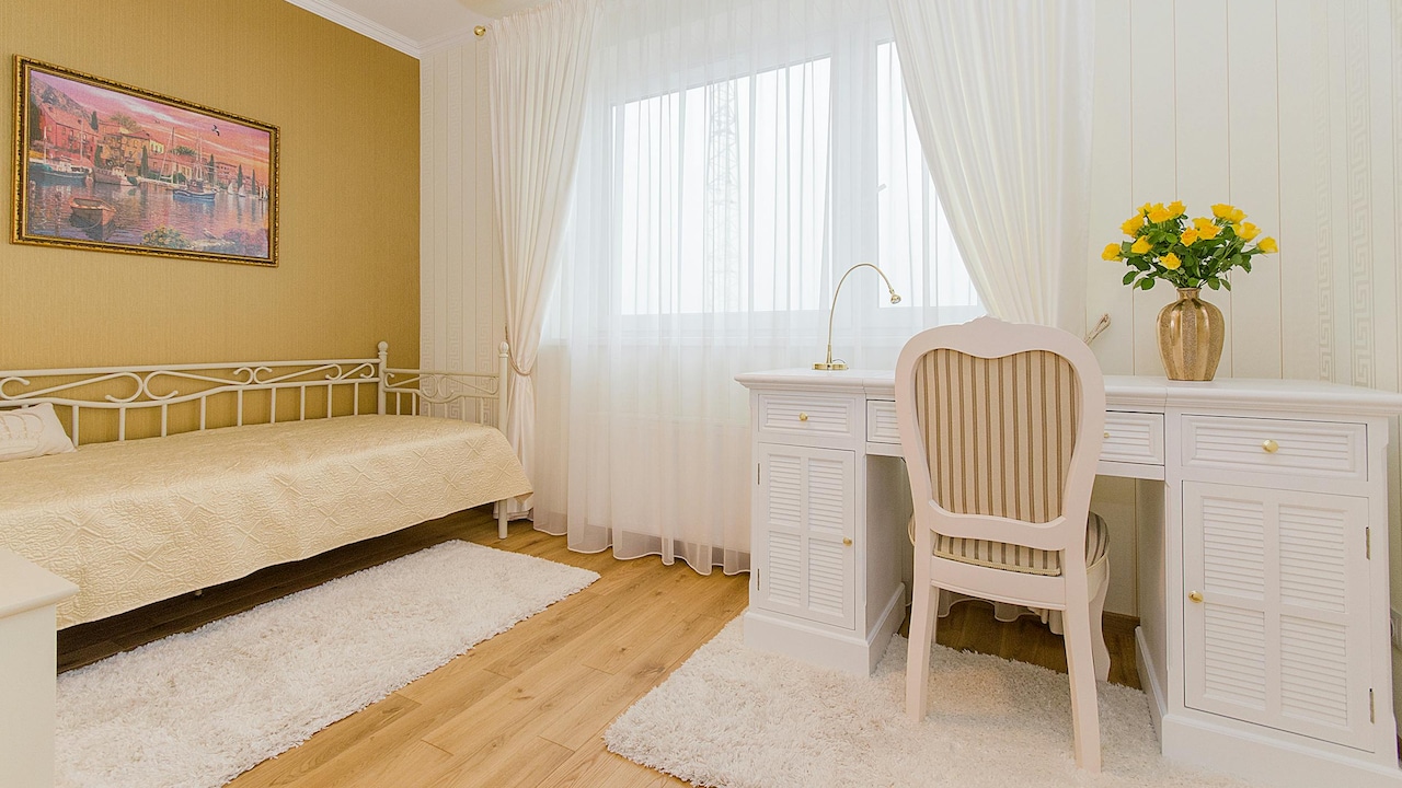 Go for light coloured curtains