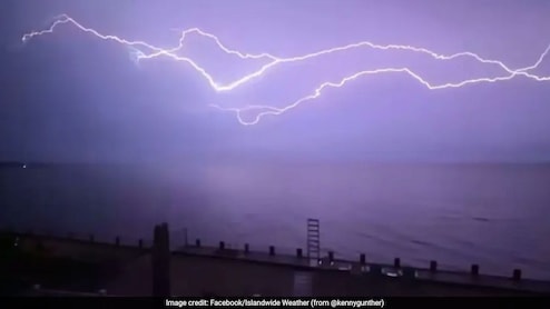 Watch: US Man Captures "One Of Sickest Bolts Of Lightning" Ever Seen In Long Island