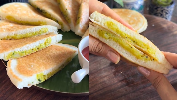 How To Make Instant Stuffed Uttapam For A Quick And Easy Breakfast - Recipe Inside