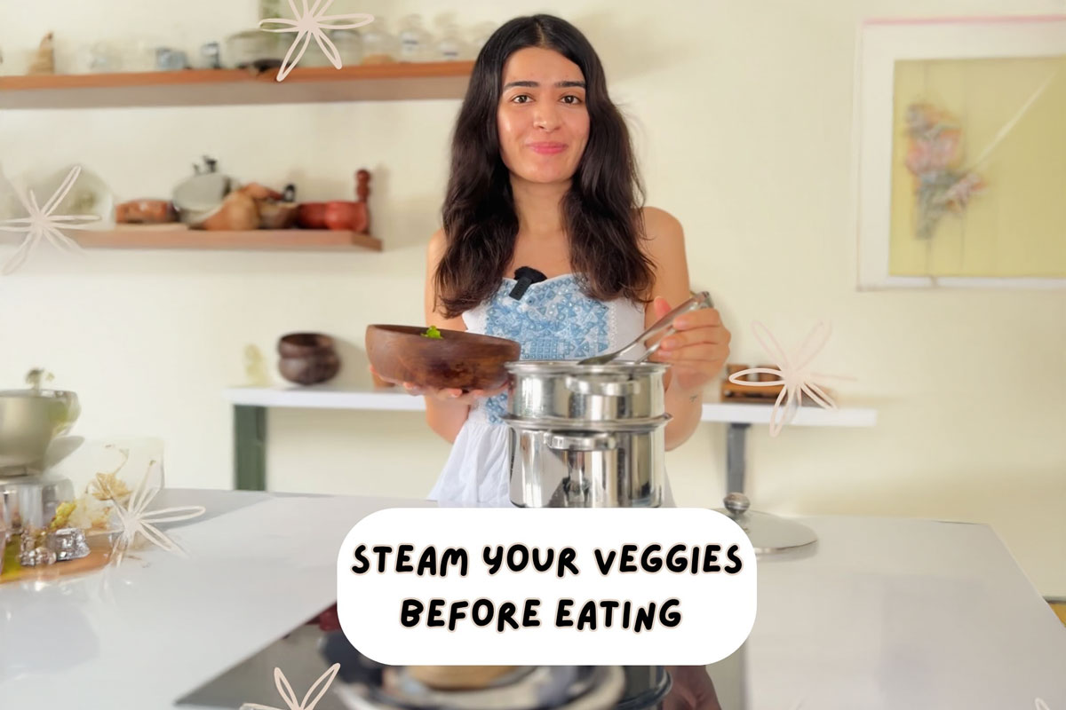 Kiran Kukreja,Kiran Kukreja Age,Kiran Kukreja astrologer,Kiran Kukreja blogger,Kiran Kukreja fitness tips,Kiran Kukreja fitness and health,Kiran Kukreja health tips,Kiran Kukreja Instagram,Why steaming vegetables matters in monsoon,Don't eat raw veggies,Protect your gut this monsoon,vegetable hacks,health tips,hidden health risks,whosthat360,news and media,trending