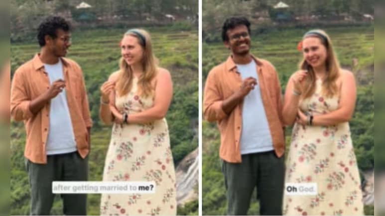 भारतीय युवक और अमेरिकी पत्नी का मजेदार वीडियो वायरल, अरेंज या लव मैरिज पर दिया अनोखा जवाब
