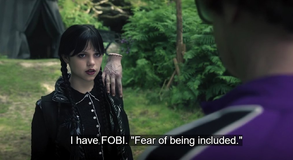 Why Wednesday's Killer Punchline On FOBI Is The Defining Gen Z Mood