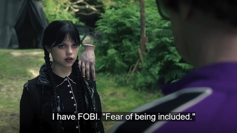 Why Wednesday's Killer Punchline On FOBI Is The Defining Gen Z Mood