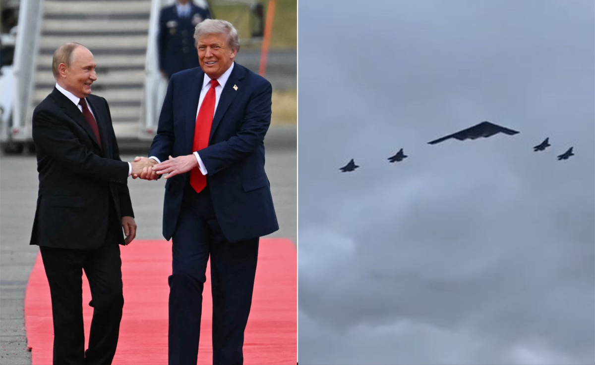 Video: B-2 Bomber Screeches Over Putin's Head In Trump's Show Of Might
