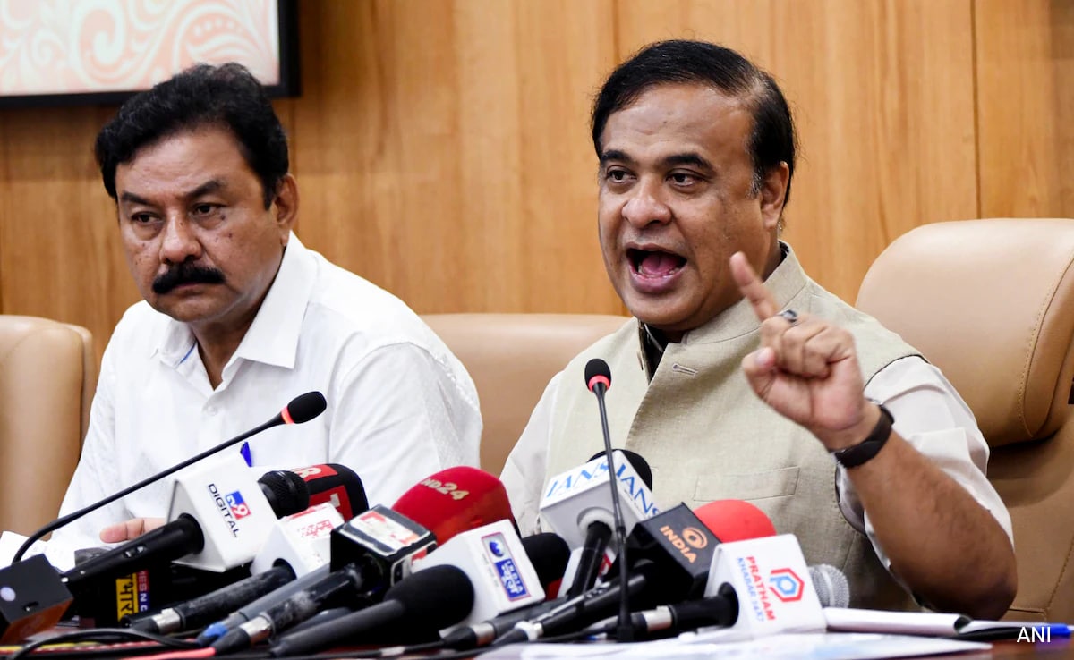 Гувахати Главният министър на Асам Химанта Бисва Сарма в четвъртък