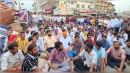सड़क पर उतरा राजपूत समाज, अजमेर का क&zwj;िशनगढ़ शहर बंद