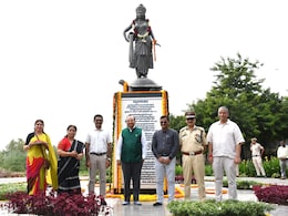 Delhi Lt Governor Unveils Maa Yamuna Statue Near Nigambodh Ghat Delhi Lt Governor Unveils Maa Yamuna Statue Near Nigambodh Ghat
