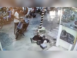 On Camera, Man Falls Into Drain As Cover Gives Way In Maharashtra