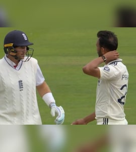 End Of On-Field Spat? Prasidh Krishna, Joe Root Share Big Moment During 5th Test