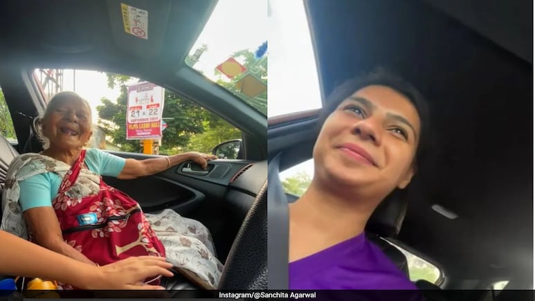 "Her Smile Was Pure Magic": Woman's Kind Gesture To Elderly Lady Melts Internet "Her Smile Was Pure Magic": Woman's Kind Gesture To Elderly Lady Melts Internet