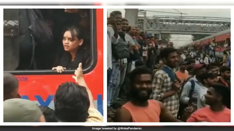 Girl Struggles To Breathe In Overcrowded Train Coach As Bystanders Mock Her, Railways Responds Girl Struggles To Breathe In Overcrowded Train Coach As Bystanders Mock Her, Railways Responds