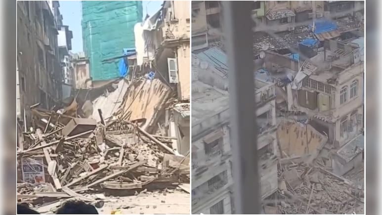 मुंबई के मदनपुरा इलाके में पुरानी बिल्डिंग गिरी, मौके पर पुलिस और फायर ब्रिगेड मौजूद मुंबई के मदनपुरा इलाके में पुरानी बिल्डिंग गिरी, मौके पर पुलिस और फायर ब्रिगेड मौजूद