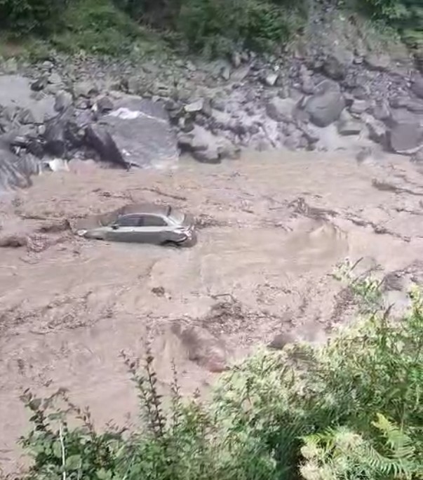 Video: Car, With People Inside, Swept Away In Uttarakhand Flash Flood