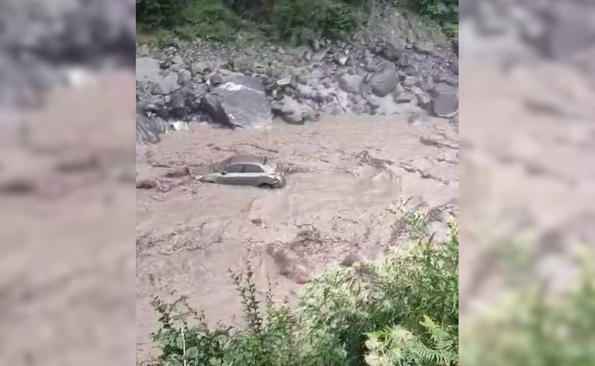 Video: Car, With People Inside, Swept Away In Uttarakhand Flash Flood