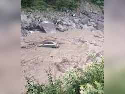 Video: Car, With People Inside, Swept Away In Uttarakhand Flash Flood