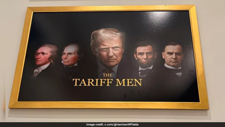 The Tariff Men: See White House's New Portrait Featuring Trump With Lincoln, Jefferson The Tariff Men: See White House's New Portrait Featuring Trump With Lincoln, Jefferson