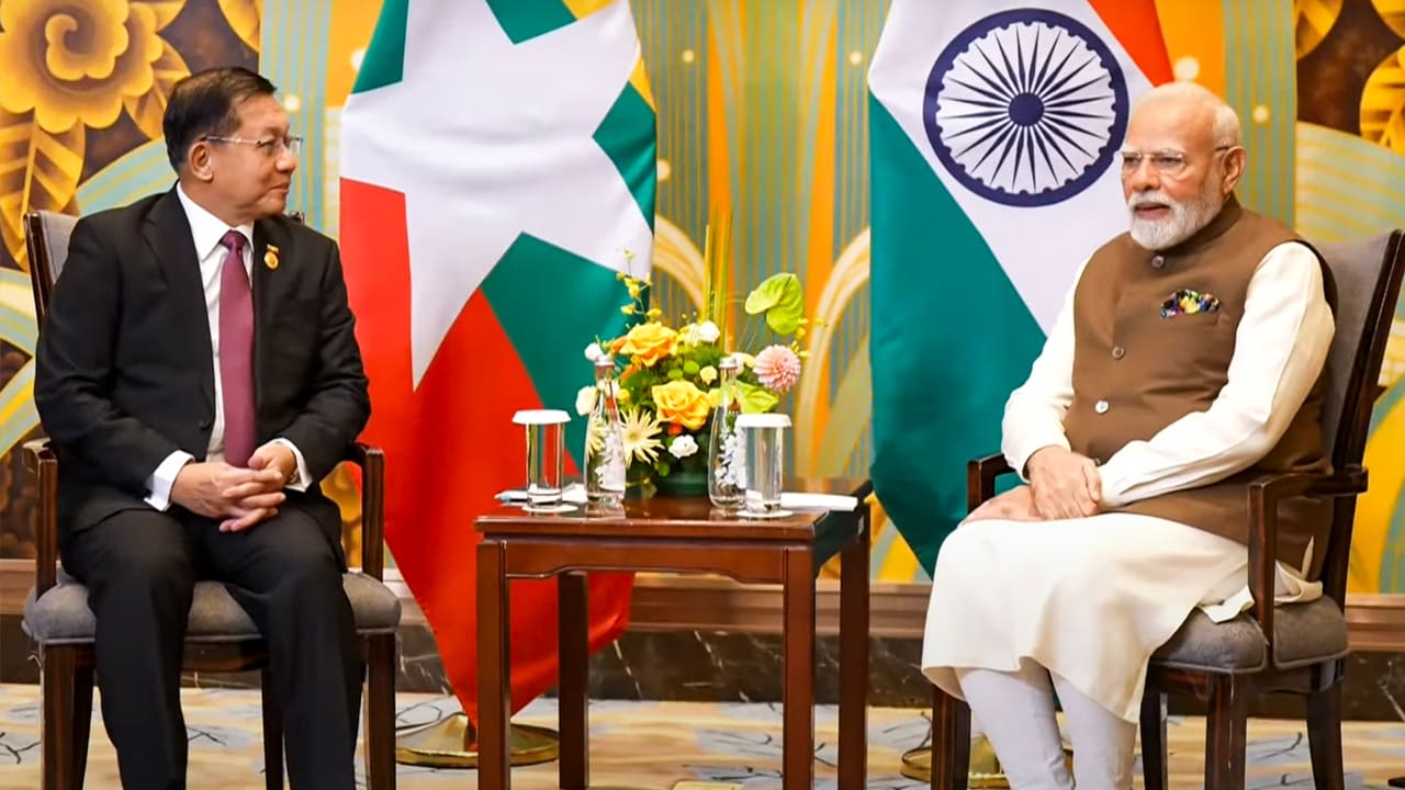 Video : India-Myanmar Bilateral Meet On Sidelines Of SCO Summit