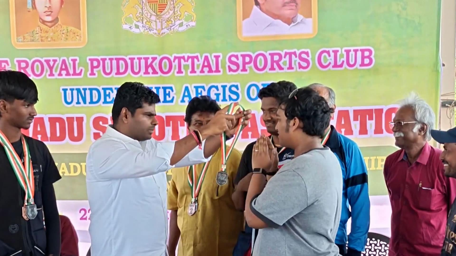 Video : TN Minister's Son Refuses Medal From BJP's Annamalai At State Shooting Event