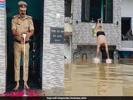 "Maa Ganga At My Doorstep": UP Cop Becomes Internet Sensation For Worshipping Floodwater In Prayagraj "Maa Ganga At My Doorstep": UP Cop Becomes Internet Sensation For Worshipping Floodwater In Prayagraj