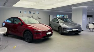 Tesla Opens Second Showroom In Delhi's Aerocity With Four Superchargers
