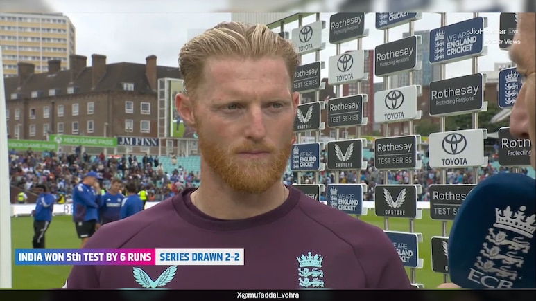 IND vs ENG 5th Test: "शुभमन को भी इस बात पर..." ओवल में हारी इंग्लैंड लेकिन बेन स्टोक्स ने ऐसा कहकर जीता दिल IND vs ENG 5th Test: "शुभमन को भी इस बात पर..." ओवल में हारी इंग्लैंड लेकिन बेन स्टोक्स ने ऐसा कहकर जीता दिल