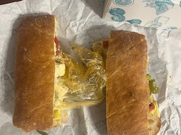 Noida Man Finds Plastic Glove Inside Sandwich Ordered From Salad Days, Zomato Responds Noida Man Finds Plastic Glove Inside Sandwich Ordered From Salad Days, Zomato Responds