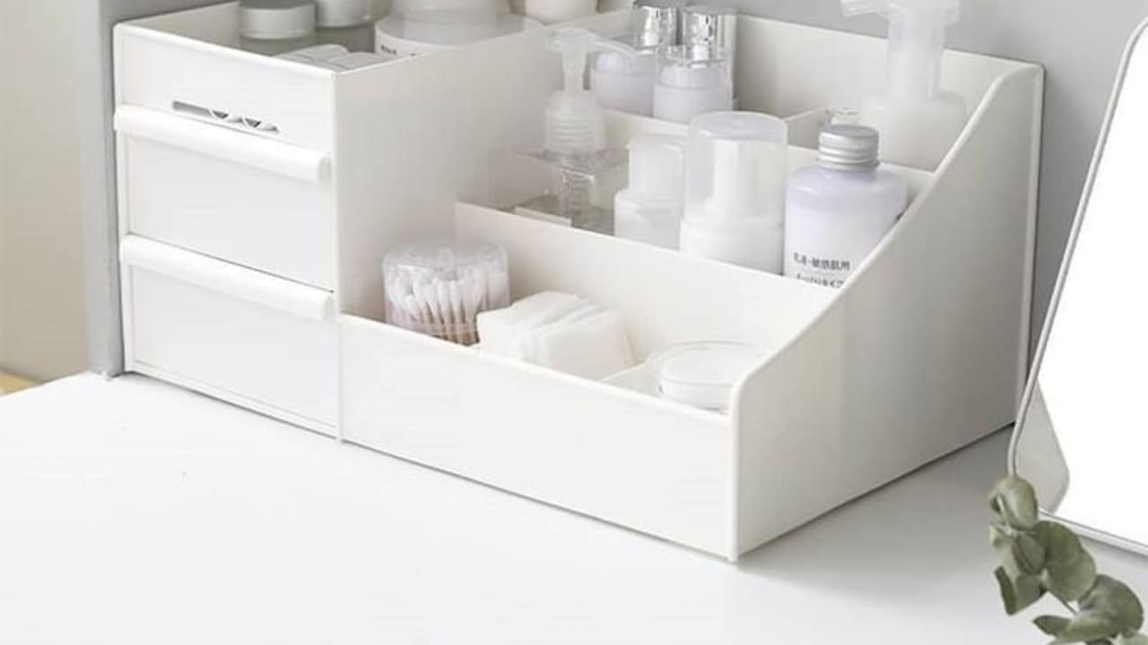 Store All Your Cosmetic Items And Face Serums In An Organiser To Save Money