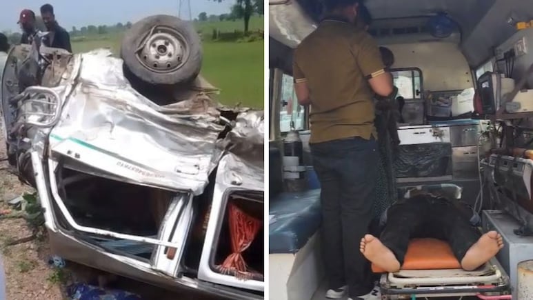 कोटा: स्वतंत्रता दिवस कार्यक्रम से आ रही स्कूल वैन और कार में जोरदार टक्कर, 11 बच्चे घायल; अस्पताल में भर्ती कोटा: स्वतंत्रता दिवस कार्यक्रम से आ रही स्कूल वैन और कार में जोरदार टक्कर, 11 बच्चे घायल; अस्पताल में भर्ती