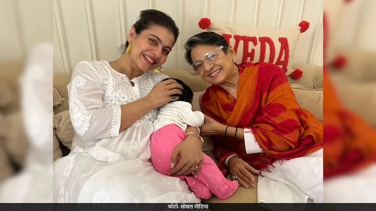 काजोल की गोद में नजर आया बच्चा, देख फैंस बोले- ये बच्चा कौन है? काजोल की गोद में नजर आया बच्चा, देख फैंस बोले- ये बच्चा कौन है?