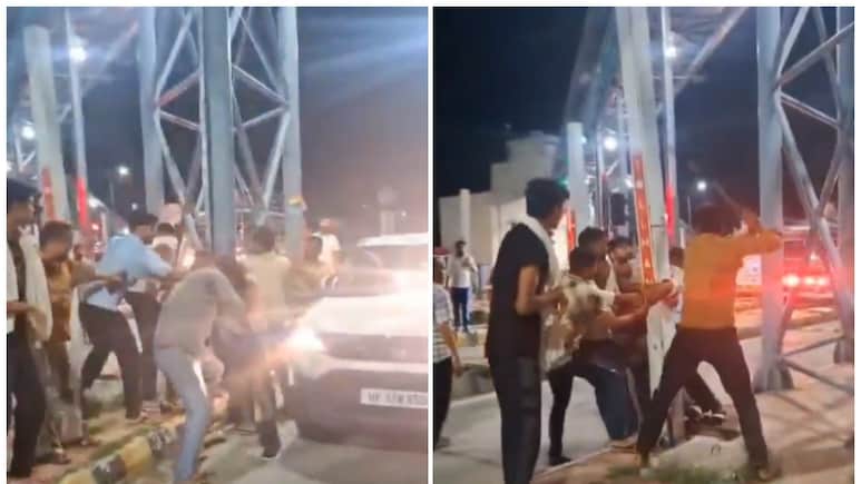 मेरठ में टोल कर्मियों ने सेना के जवान को खंभे से बांधकर पीटा, वीडियो वायरल मेरठ में टोल कर्मियों ने सेना के जवान को खंभे से बांधकर पीटा, वीडियो वायरल