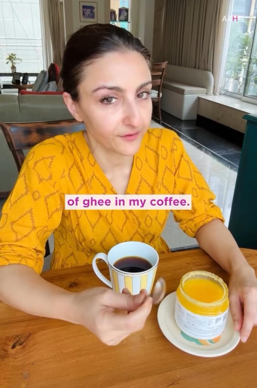 Soha Ali Khan Tries Ghee Coffee For First Time -  Her Take On It