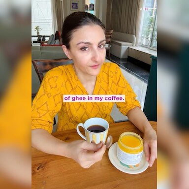 Soha Ali Khan Tries Ghee Coffee For First Time -  Her Take On It