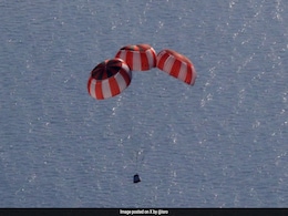 ISRO Completes First Air-Drop Test For Gaganyaan Parachute System ISRO Completes First Air-Drop Test For Gaganyaan Parachute System