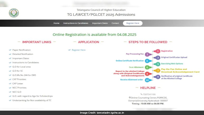 TS LAWCET 2025 Counselling Registration To Begin Today, Check Details TS LAWCET 2025 Counselling Registration To Begin Today, Check Details