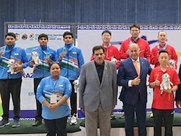 India Men's Shooting Team Clinch Silver At Asian Championships