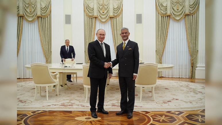 Foreign Minister S Jaishankar Meets Russian President Vladimir Putin In Moscow