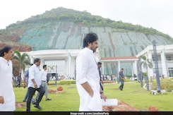 Pawan Kalyan Visits Andhra's Rushikonda Hill, Inspects Controversial Structures Pawan Kalyan Visits Andhra's Rushikonda Hill, Inspects Controversial Structures