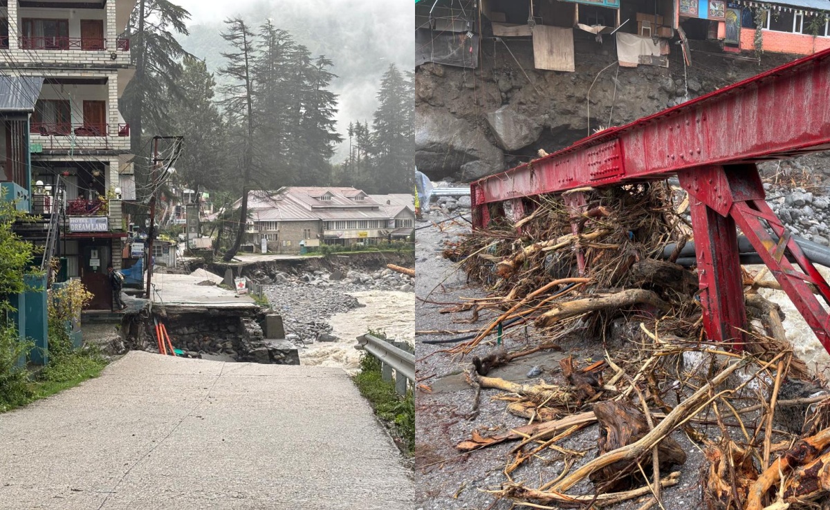 रुमाल तक निकालने का मौका नहीं मिला... ओल्‍ड मनाली में सब कुछ बहा ले गया सैलाब, सामने आई तबाही की तस्‍वीरें