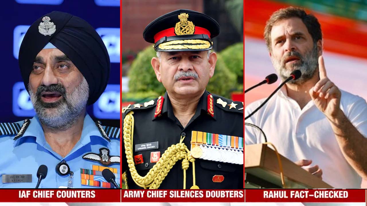 Video : Air Force, Army Chiefs Fact-Check Rahul Gandhi Over Op Sindoor Claim