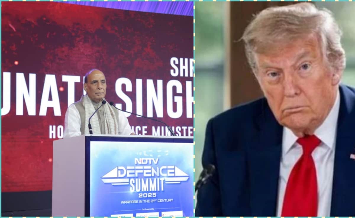 टैरिफ वॉर पर राजनाथ का अमेरिका को 'चट्टान' जवाब, 'ईस्ट इंडिया कंपनी' की दिलाई याद टैरिफ वॉर पर राजनाथ का अमेरिका को 'चट्टान' जवाब, 'ईस्ट इंडिया कंपनी' की दिलाई याद