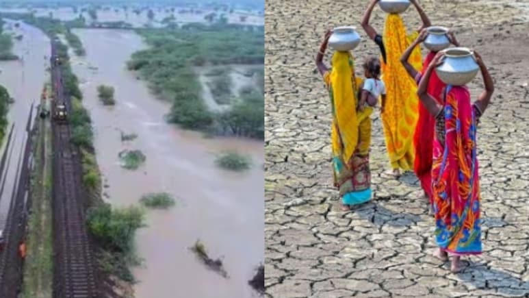 Rajasthan: आधे राजस्थान में पानी-पानी, आधे में बिन बारिश सूख गईं फसलें, पश्चिमी भाग से रूठा मानसून 