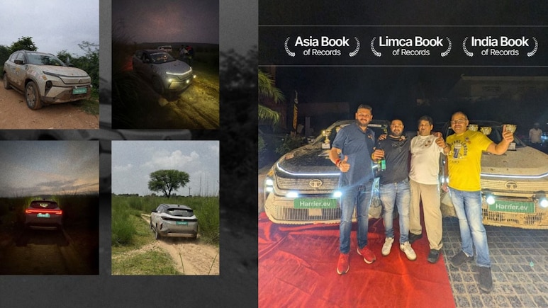Tata Harrier.ev Becomes First Electric Car To Ace Desert Quest Rally Tata Harrier.ev Becomes First Electric Car To Ace Desert Quest Rally