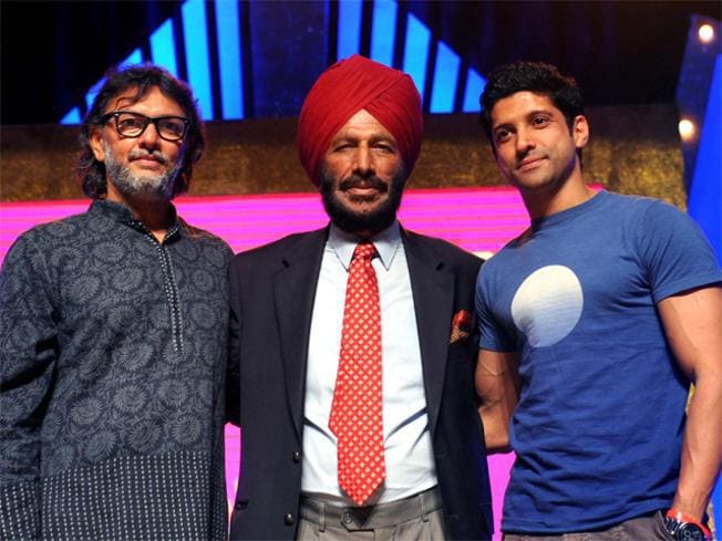 Rakeysh Omprakash Mehra, Milkha Singh and Farhan Akhtar Rakeysh Omprakash Mehra, Milkha Singh and Farhan Akhtar