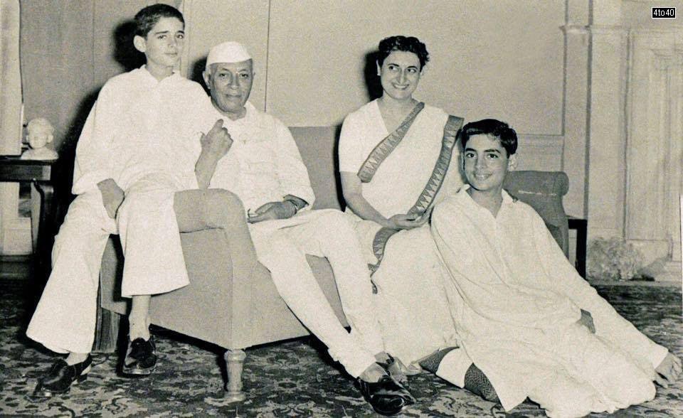 Sanjay and Rajiv Gandhi with Jawaharlal Nehru and Indira Gandhi. Sanjay and Rajiv Gandhi with Jawaharlal Nehru and Indira Gandhi.