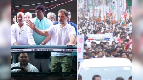 राहुल के हाथ में कमान, ड्राइविंग सीट पर तेजस्वी... बिहार में 'वोटर अधिकार यात्रा' की तस्वीरों से साफ है संदेश